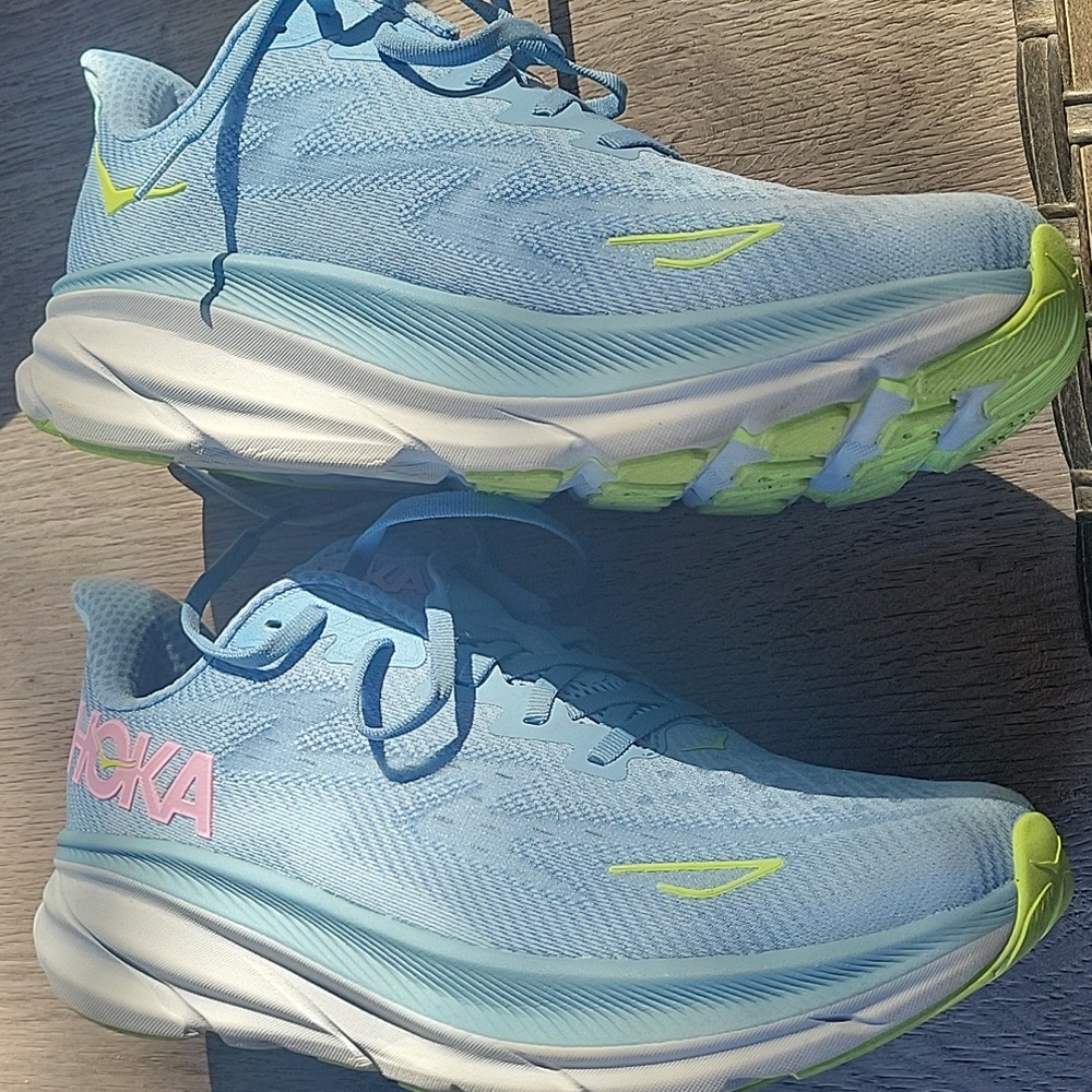 Hoka Blue and Yellow Women's Sneakers - Picture 4 of 4